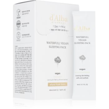 d'Alba Waterfull Vegan Sleeping Pack masca intens hidratanta pentru noapte - imagine 2